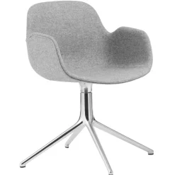 Normann Copenhagen Form Swivel 4L fåtölj, aluminium - Synergy 16