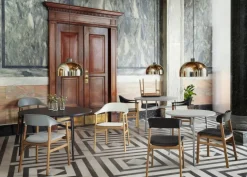 Normann Copenhagen Herit fåtölj, ek - vit