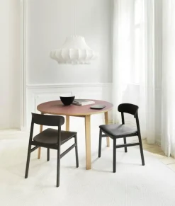 Normann Copenhagen Herit stol, svart ek - svart läder