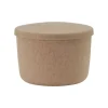 Normann Copenhagen Hide sittpuff med förvaring, liten, sand