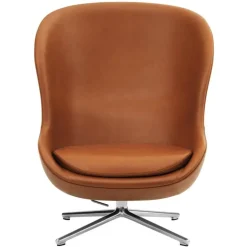 Normann Copenhagen Hyg hög fåtölj med snurrfunktion, Ultra Leather 41574