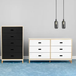 Normann Copenhagen Kabino byrå med 6 lådor, vit