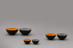 Normann Copenhagen Krenit skål 60 cl, svart - vit