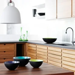 Normann Copenhagen Krenit skål 30 cl, svart - vit