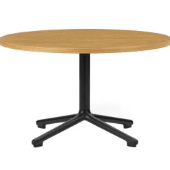 Normann Copenhagen Lunar soffbord, 70 cm, svart aluminium - ek