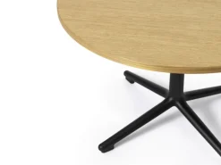 Normann Copenhagen Lunar soffbord, 70 cm, svart aluminium - ek