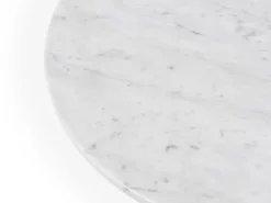 Normann Copenhagen Lunar soffbord, 70 cm, svart aluminium - vit marmor