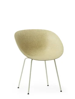 Normann Copenhagen Mat fåtölj, gräddvitt stål – hampa