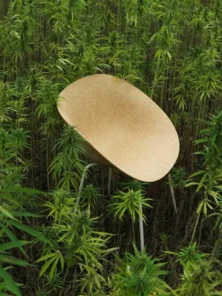 Normann Copenhagen Mat fåtölj, gräddvitt stål – hampa