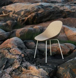 Normann Copenhagen Mat stol, gräddvitt stål – hampa