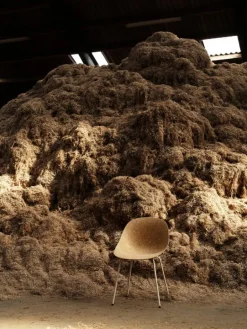 Normann Copenhagen Mat stol, gräddvitt stål – hampa