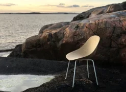 Normann Copenhagen Mat stol, gräddvitt stål – hampa