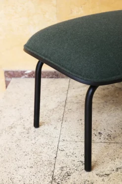 Normann Copenhagen Pad fotpall, svart stål - svart - Synergy LDS 41