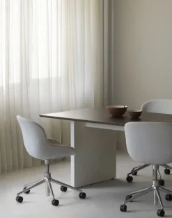 Normann Copenhagen Panel bord, 90 x 200 cm, kräm - mörkbrunt