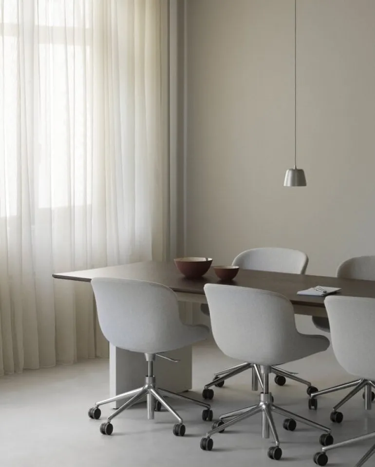 Normann Copenhagen Panel bord, 90 x 250 cm, kräm - mörkbrunt