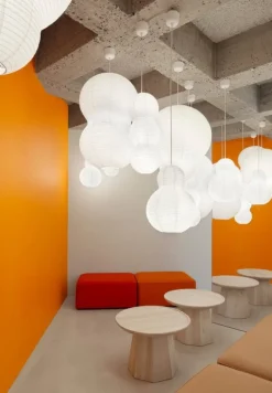 Normann Copenhagen Puff Twist lampskärm, vit