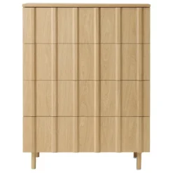 Normann Copenhagen Rib byrå med 4 lådor, ek