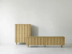 Normann Copenhagen Rib byrå med 4 lådor, ek