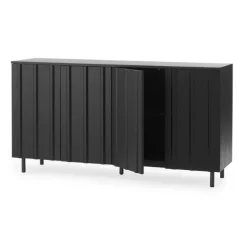 Normann Copenhagen Rib sideboard, 159 cm, mjukt svart