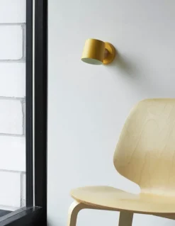 Normann Copenhagen Rise vägglampa, fast installation, vit