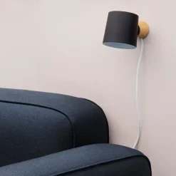 Normann Copenhagen Rise vägglampa, svart