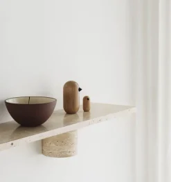 Normann Copenhagen Sten hylla, 120 cm, travertin