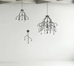 Normann Copenhagen Vekst pendellampa, liten, svart