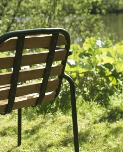 Normann Copenhagen Vig fåtölj, robiniaträ - mörkgrön