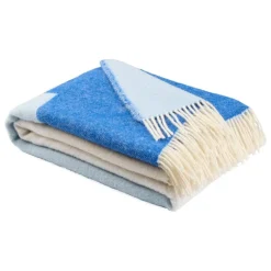 Northern Echo pläd, 130 x 170 cm, blå