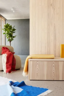 Northern Echo pläd, 130 x 170 cm, röd