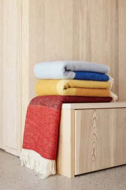 Northern Echo pläd, 130 x 170 cm, röd