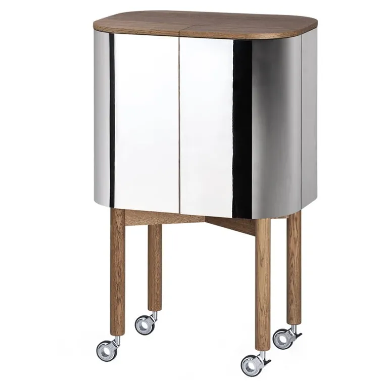 Northern Loud bar skåp, rökt ek - aluminium