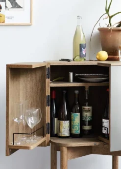 Northern Loud barskåp, ljus ek