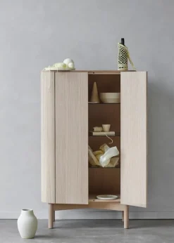 Northern Loud skåp, hög, ljus ek