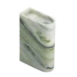 Northern Monolith ljushållare, medium, blandad grön marmor