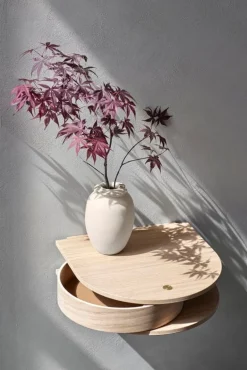 Northern Valet vägghängd låda, liten, svart ek