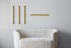 NUAD Radent vägglampa 70 cm, mässing