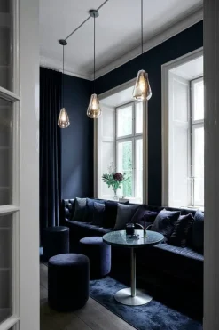 Nuura Anoli 1 pendellampa, medium, guld