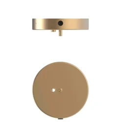 Nuura Apiales 18 pendellampa, borstad mässing - opal white