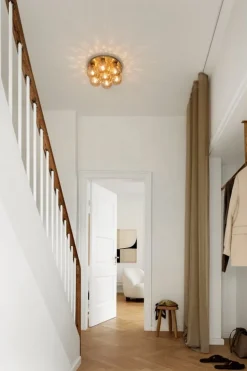 Nuura Apiales 7 Plafond taklampa, brushed brass - optic gold