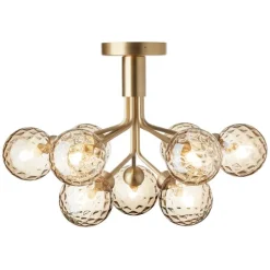 Nuura Apiales 9 taklampa, brushed brass - optic gold