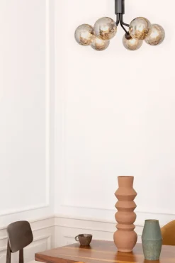 Nuura Apiales 6 taklampa, satin black - optic smoked