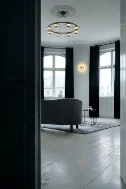 Nuura Blossi 8 pendellampa, Nordic gold - klar