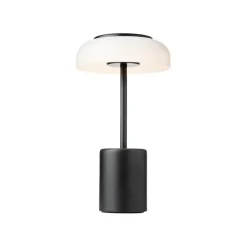 Nuura Blossi Mini bärbar bordslampa, svart - opal