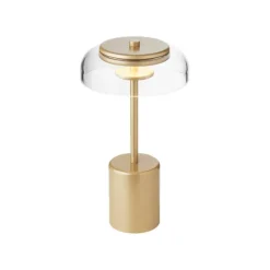 Nuura Blossi Mini bärbar bordslampa, nordisk guld - klar