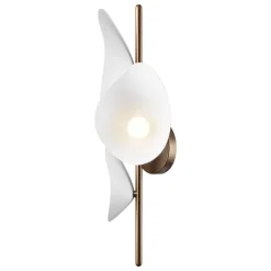 Nuura Florii 3 vägglampa, mörk brons - vit