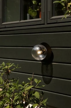 Nuura Liila 1 Outdoor vägg/taklampa, svart - optic clear