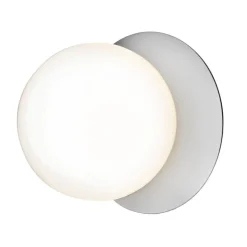 Nuura Liila 1 vägg/taklampa, medium, silver - opal