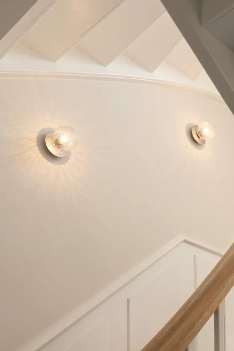 Nuura Liila 1 vägg-/taklampa, liten, silver - optisk klar