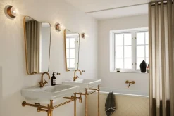 Nuura Liila 1 vägg-/taklampa, liten, mörk brons - klar optik